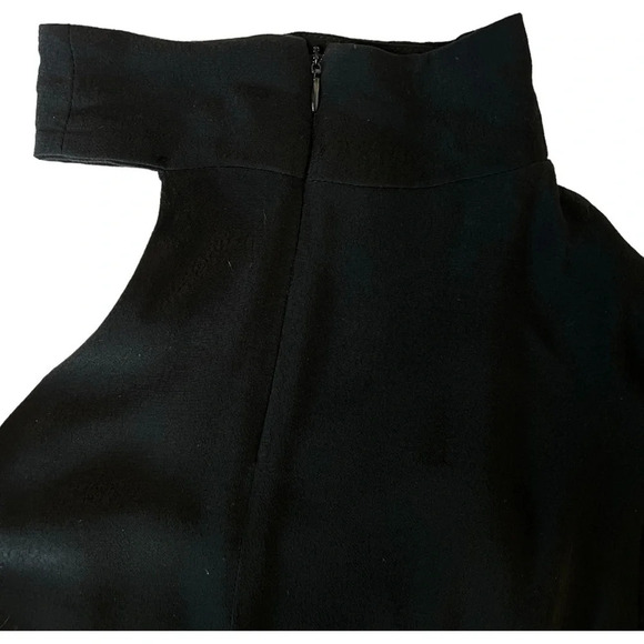 ELLIATT x REVOLVE Black Cubism One Shoulder Mock Neck Top Asymmetrical Blouse S - Picture 9 of 10